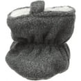 thumbnail image 3 of Hudson Baby Baby and Toddler Cozy Fleece and Faux Shearling Booties, Heather Charcoal, 2 Toddler, 3 of 9