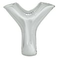 thumbnail image 2 of Foil Big Letter Balloon, Y, 34 in, Silver, 1ct, 2 of 4