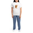 thumbnail image 4 of CafePress - Oh Snap Gingerbread Man Women's Light Pajamas - Women's Short Sleeve Print T-Shirt and Pants Light Cotton Pajama Set, 4 of 7