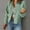 *Mint Green, variant on ClodeEU Women's Corduroy Jacket ,Lapel Button Long Sleeve Jacke,Fall Loose Casual Trendy Jacket Army Green,Womens Plus L
