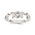 thumbnail image 1 of 925 Sterling Silver Cubic Zirconia Cz Mom Ring, 1 of 6