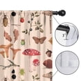 thumbnail image 4 of Blackout Kids Curtains,Colorful Mushroom Insect Light Pattern Childrens Insulated Curtains Set Of 2,Bedroom Essentials,Toddler Room Decor 42"x63", 4 of 5