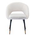 thumbnail image 1 of 1 PCS Dining Chair, Modern Accent Chair Upholstered Chairs with Plating Legs, Living Room Chairs for Kitchen Bedroom Apartment, 1 of 7