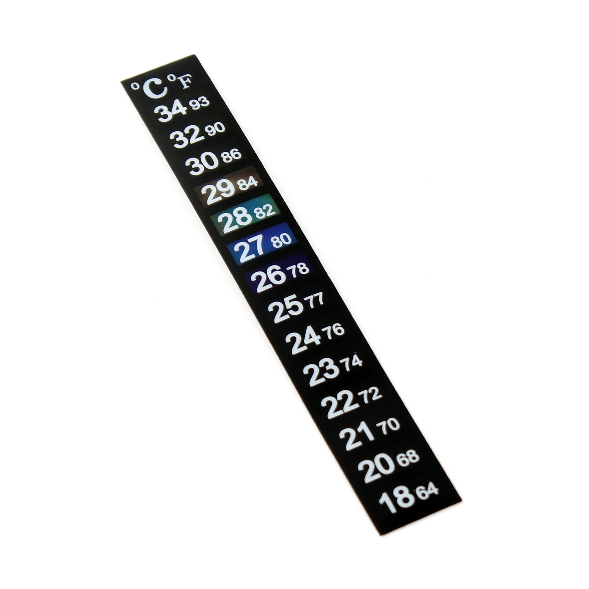 Fish & Aquariums Aquarium Thermometer Stick On LCD Fish Tank Strip