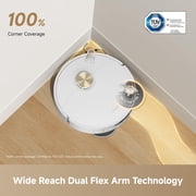 DREAME L60 Ultra FE Robot Vacuum and Mop with 30000Pa Suction, Auto-Empty and 100℃ Self-Cleaning Mop, Obstacle Avoidance and 360° Navigation, Corner to Edge Deep Cleaning, TriCut Brush, White