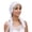 White-os, variant on Polyester Turban with Flower Decoration Lightweight Round Heawrap Comfortable Headwear Caps Caps