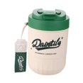 thumbnail image 1 of Taza de café aislada, taza de agua fría con tapa, vaso de viaje con aislamiento al vacío, taza para beber en el automóvil para acampar en invierno, y verde, 1 of 8