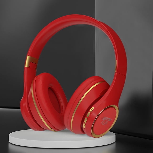 Birdeem Haut-Parleurs Bluetooth Sans Fil, Écouteurs Sans Fil Bluetooth, Écouteurs Bluetooth Circum-Auriculaires Casque Sans Fil avec Micro Intégré Coussinets Souples Oreillettes Rétractables Prise en Charge Connexion Câble Audio