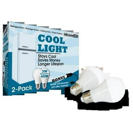 Miracle LED 604366 LED Refrigerator and Freezer Cool Light - 2 Pack