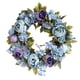 thumbnail image 2 of de Flores de Peonía Artificial con Hojas Boho Floral Garland Vine Rattan para Puerta Delantera, Boda, Pared, Ventana, Decoración Azul BLESIY decoraciones de flores de simulación, 2 of 8