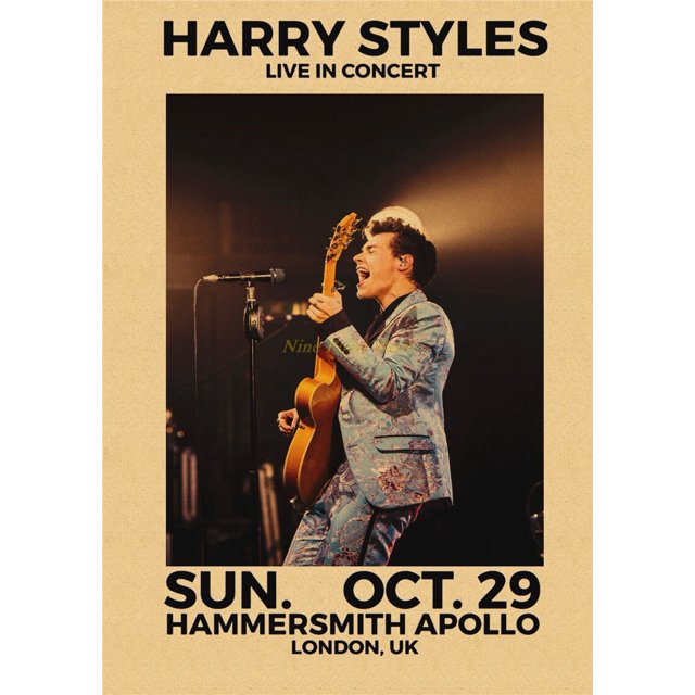 Harry Style World Tour Live Kraft Paper Painting Art Poster Wall Picture Home Decor Posters And Prints Room Decor30x21cm Gao Jinjia LED