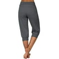 thumbnail image 3 of Sherrylily Womens Capri Yoga Pants Loose Drawstring Pajama Pants with Pockets, 3 of 4