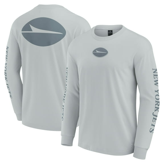 Unisex Fanatics Gray New York Jets Elements Strive Long Sleeve T-Shirt