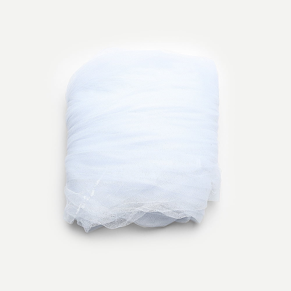 Htovila Decorative Polyester Round Bed Canopy, Twin/Full, White