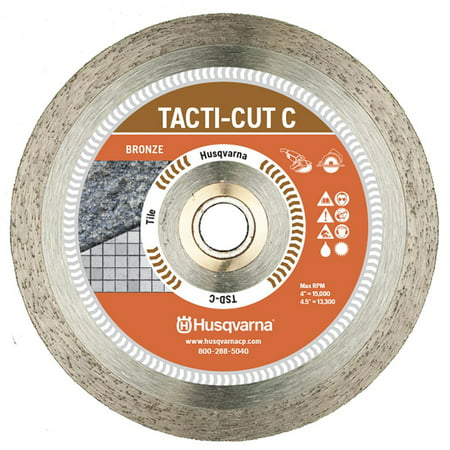 Husqvarna Tacti-Cut Dri Disc 7 in. Dia. x 5/8 in. Continuous Rim Diamond Saw Blade 1 pk