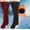 Wine, variant on Honeeladyy 2 Pairs of Over Knee High Fuzzy Socks Plush Slipper Stockings Furry Long Leg Warmers Winter Home Sleeping Socks