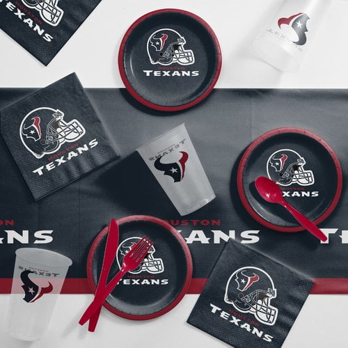 Houston Texans Party Supplies Tailgating Kit, Serves 8 Guests Walmart