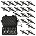 thumbnail image 1 of 18 Pcs Metal Hunting Archery Broadheads 100 Grain 3 Blades Blades Arrowheads Compatible With Crossbow And Compound Bow, 1 of 5