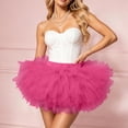 thumbnail image 7 of Kilaqueen Women's Five Layer Tulle Tutu Skirt with Elastic High Waist, Short Fluffy Costume Skirt for Dance, Rave, Party and Dress Up Outfits, 7 of 7