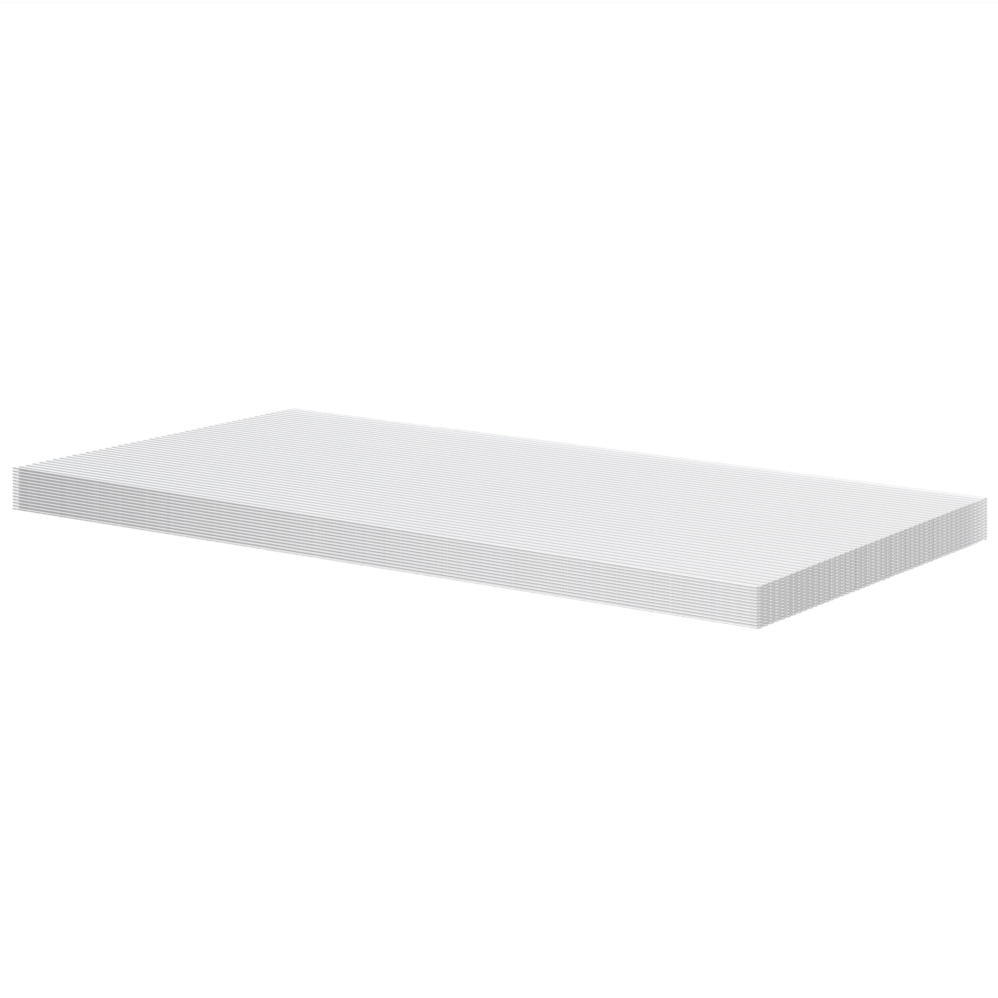 Outsunny 14 Piece Twin-Wall Polycarbonate Greenhouse Panels, 4' x 2' x 0.16"