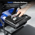 thumbnail image 3 of Adult & Senior-Friendly Portable Electric Scooter - Lightweight Folding Mobility Scooter (47lbs), 24V 270W Removable Lithium Battery, Included Storage Basket & Charger, 3 of 8