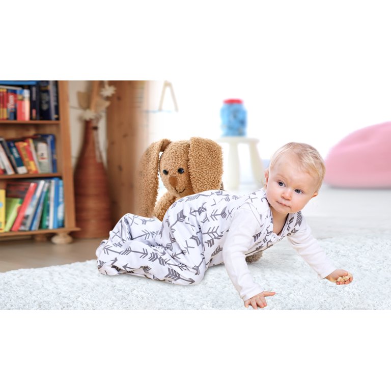 Baby Sleep Sack 12-18 Months, Cotton Sleep Sacks for 12-18 Months, Unisex  Sleeping Bag Sack, Large Size, 2-Way Zipper, 0.5 Tog Breathable Cotton
