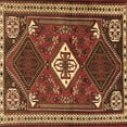 thumbnail image 1 of Ahgly Company Indoor Square Persian Brown Traditional Area Rugs, 7' Square, 1 of 4