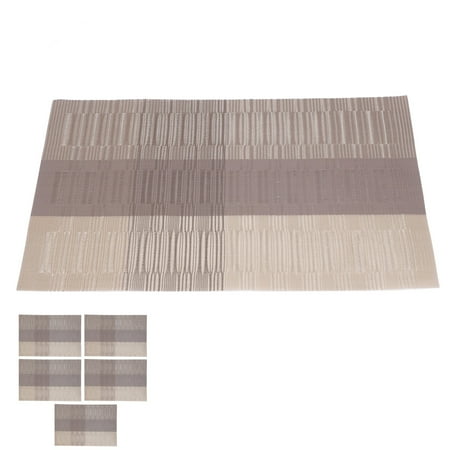 

Table Mat Coaster PVC Placemat Wide Application For Hotel Black Red Khaki Grey