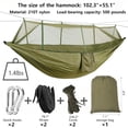 thumbnail image 2 of Hamaca de Camping Wind Tour con Mosquitero Verde, 2 of 5