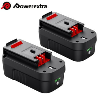 Powerextra 3.7Ah 18V HPB18 Battery for Black and Decker Cordless Tools +  Battery Charger BDFC240 for 9.6V 14.4V 18V 24V NiCd&NiMh Battery HPB24