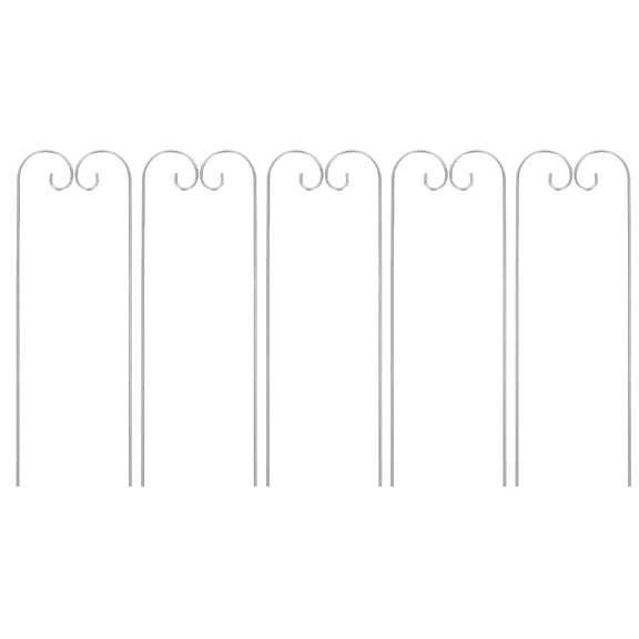 OFFIGAM Set of 10 Iron Shepherd Hooks for Outdoor Plant Hangers, Garden, Patio, Yard Decoration and Display