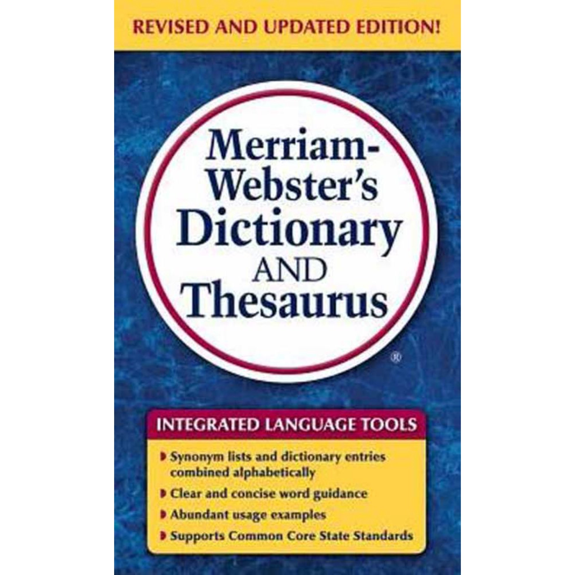INC. STA MERRIAM-WEBSTER: Merriam-Webster's Dictionary and Thesaurus (New edition) (Paperback)