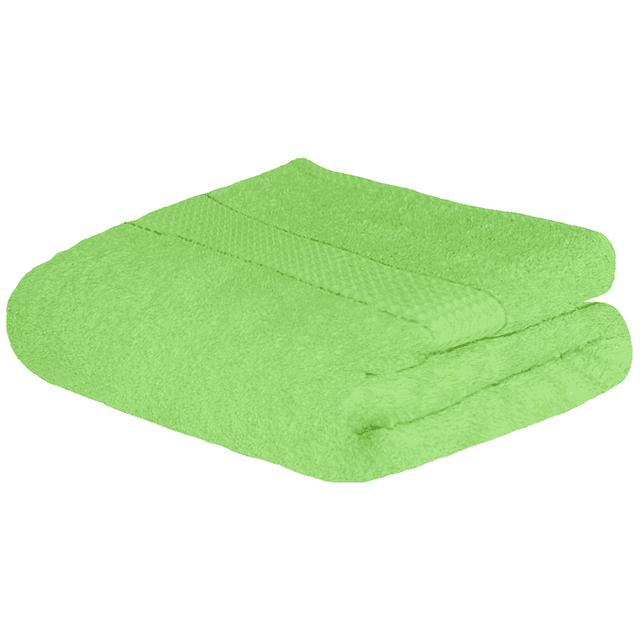Toalla Baño Completo colores varios, 150x80cm - 620gr Suave Y Absorbente- Cenefa Bordada - VERDE 2
