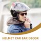 thumbnail image 2 of 3 pares de adornos para casco de moto con orejas de gatito., 2 of 8