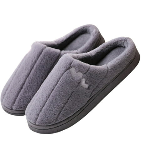 

Cute Fluffy Stuffed Slippers Fashion Suitable For Household Use Gray A 42-43