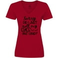 thumbnail image 3 of Inktastic Humor Sorry Did I Just Roll My Eyes out Loud Women's V-Neck T-Shirt, 3 of 5