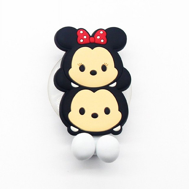 Soporte para cepillos de dientes de Mickey Mouse Minnie Mouse Stitch de Disney para niños, estante montado en la pared de dibujos animados de Anime, juguetes de adorno para cocina y baño