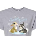 thumbnail image 3 of Disney Bambi - Christmas - Snowy Bunny Kisses - Juniors Cropped Cotton Blend T-Shirt, 3 of 5