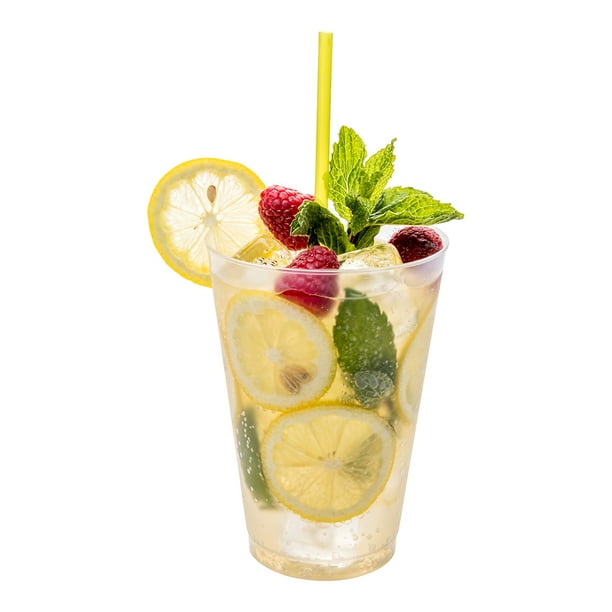 Durable, Flexible 20 oz Disposable Plastic Cup, Drinking Cup, Soda Cup