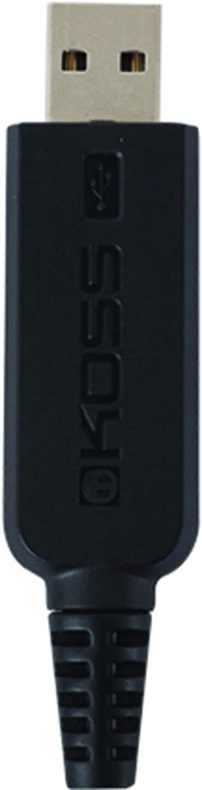 Koss CS100 USB Double Sided On-Ear Headset with Boom Microphone, Lightweight Design, Black and Beige
