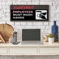 thumbnail image 2 of Stupell Industries Everybody Must Wash Hands Altered Employee Bathroom Canvas Wall Art by Buck Wear, 2 of 6
