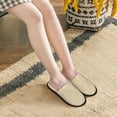 thumbnail image 5 of House Slippers for Women Men - Damask Beige Tan Brown Lightweight House Shoes Fuzzy Slippers, Soft Slip-On Cozy House Slippers for Woman Indoor Outdoor, 5 of 7