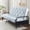 Light Gray, variant on Jamdok 6" Full Size Memory Foam Futon Mattress Replacement (Frame Not Included),Futons Sofa Couch Bed with Thickened Pillowtop Cover, Floor Mattress with Two Types of Firmness, Dark Grey