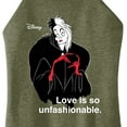 thumbnail image 3 of Disney Villains - Cruella De Vil Love Unfasionable  - Juniors High Neck Tank Top, 3 of 5