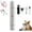 White, variant on Poezone 2 in 1 Double Head Dog Clippers Dog Paw Trimmer with LED Light, Low Noise Pet Hair Grooming Trimmer Quiet Nail Grinder Shaver, Cordless Pet Hair Trimmer for Pets Paws, Eyes