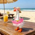 thumbnail image 2 of KuKeDi 7 inch Mini Desk Goose Outfit Set, Beach Clothes with Swimsuit Hat Sunglasses and Swim Ring Accessories, 2 of 6