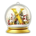 thumbnail image 2 of IGEED Christmas 26 Letter Ball Pendant,Acrylic Yellow Crystal Ball 2D Pendant,Christmas Tree Pendant Car Ornament Home Decoration,Personalized DIY Xmas Tree Hanging Decor, 2 of 8