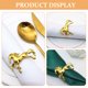 thumbnail image 3 of FUTUREORYY 4Ud Para Servilletas De Caballo En Metal Dorado Para Con Animal, 3 of 8