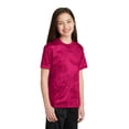 thumbnail image 4 of Sport-Tek Youth CamoHex Tee-XS (Pink Raspberry), 4 of 6