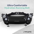 thumbnail image 5 of Fitletic Cinturón de hidratación para correr con botellas de agua para hombres y mujeres – 2 botellas de agua para correr de flujo rápido de 8 oz, diseño patentado sin rebote, bolsa resistente al agua, 5 of 5